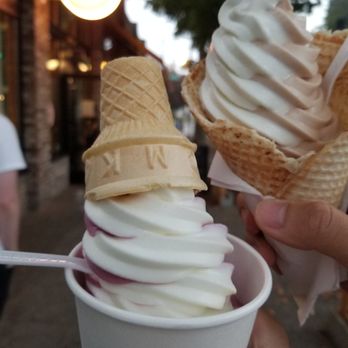 Milk Drunk - black plum ginger & buttermilk lavender; fig leaf coconut & rainier cherry in a waffle cone - Ice Cream & Frozen Yogurt Near Me - Seattle, Washington Milk Drunk - black plum ginger & buttermilk lavender; fig leaf coconut & rainier cherry in a waffle cone - Ice Cream & Frozen Yogurt Near Me - Seattle, Washington