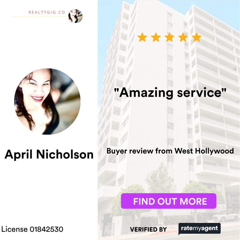 APRIL NICHOLSON REALTY GIG GROUP Updated August 2024 Beverly Hills, California Real