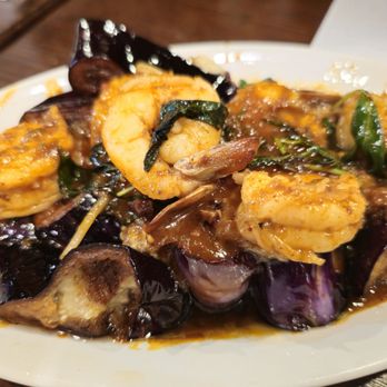 Chada Thai - Shrimp with Eggplant - Thai Near Me - Garden Grove, California Chada Thai - Shrimp with Eggplant - Thai Near Me - Garden Grove, California
