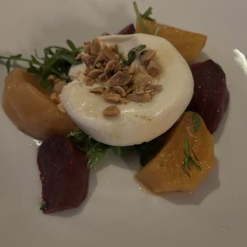 Eddie V's Prime Seafood - Beets Burrata and Beet Salad - Seafood Near Me - Mclean, Virginia