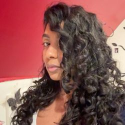 Cut N Curls Salon - My hair when I arrived home hours later