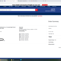American Freight Furniture, Mattress, Appliance - My order. Hmmm...look at what is circled