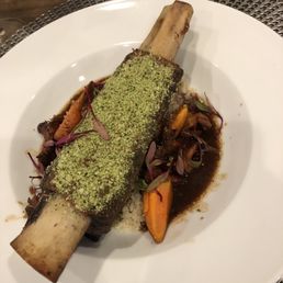Ribs in some sort of beet sauce, unbelievable meal Ribs in some sort of beet sauce, unbelievable meal