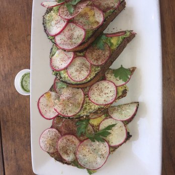The Source Cafe - Avocado toast. I call it "average alvocado toast" - Juice Bars & Smoothies Near Me - Hermosa Beach, California