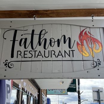 Fathom Restaurant - a sign for fathom restaurant - Indian Near Me - Afton, Wyoming Fathom Restaurant - a sign for fathom restaurant - Indian Near Me - Afton, Wyoming