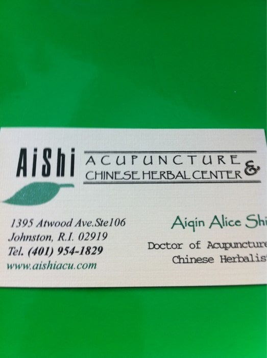 AISHI ACUPUNCTURE Updated June 2024 1395 Atwood Ave, Johnston