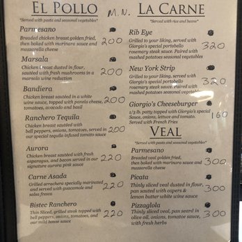 Giorgio’s Ristorante - Menu - Italian Near Me - Tijuana, BCN Giorgio’s Ristorante - Menu - Italian Near Me - Tijuana, BCN