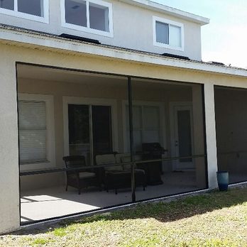 407Handyman - Patio/Lanai, after Screen Enclosure installed, left side view - Handyman Near Me - Windermere, Florida
