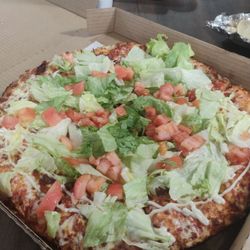G & D Pizza - BLT trash. Definitely not thin crust.