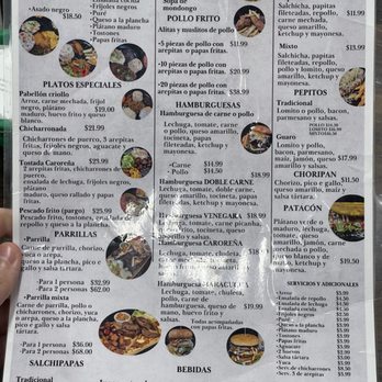Arepas Venegara - Front of menu - Venezuelan Near Me - Homestead, Florida Arepas Venegara - Front of menu - Venezuelan Near Me - Homestead, Florida