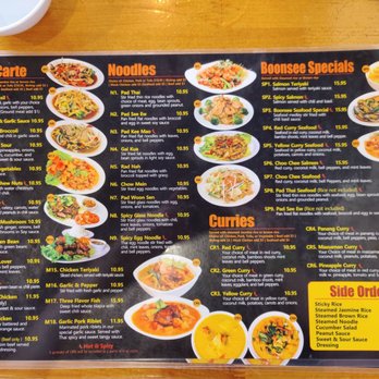 Boonsee Thai Kitchen - Norco - Menu 2022 - Thai Near Me - Norco, California