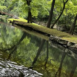 Dogwood Canyon Nature Park - There is a series of weirs and pools to help maintain the trout