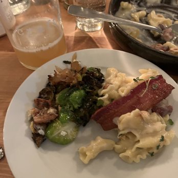 Crafted - Wood fired Brussels sprouts, and Campanella Pasta. - Desserts Near Me - Yakima, Washington Crafted - Wood fired Brussels sprouts, and Campanella Pasta. - Desserts Near Me - Yakima, Washington