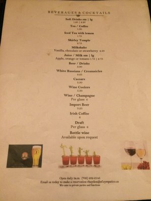Menu photo 2 Riverside Restaurant & Lounge Cape Broyle, NL Menu photo 2 Riverside Restaurant & Lounge Cape Broyle, NL