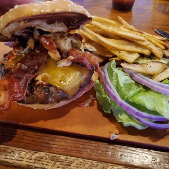 Becks Place - Bbq bacon cheese burger with fries. - Burgers Near Me - Overland Park, Kansas Becks Place - Bbq bacon cheese burger with fries. - Burgers Near Me - Overland Park, Kansas