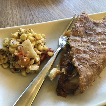 Nopalito - Quesadilla Roja con Chicharron and a side of Eqsuite - Mexican Near Me - San Francisco, California