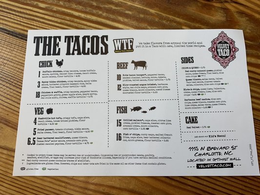 Menu photo 5 Velvet Taco Charlotte, NC Menu photo 5 Velvet Taco Charlotte, NC