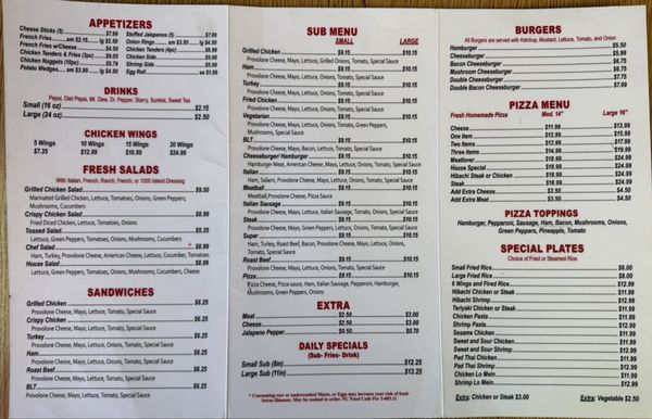 Menu photo 3 Penny's Pizza & Hot Sub's Troy, NC Menu photo 3 Penny's Pizza & Hot Sub's Troy, NC