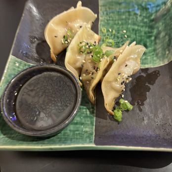 Mura Izakaya - Potstickers. The original portion was 6 pieces. - Sushi Bars Near Me - Koloa, Hawaii Mura Izakaya - Potstickers. The original portion was 6 pieces. - Sushi Bars Near Me - Koloa, Hawaii
