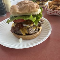 Zac's Hamburgers - Bacon Zac's Double Burger with Cheese