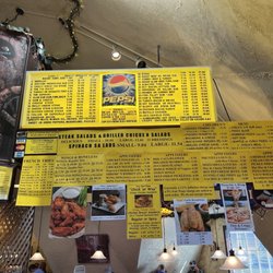 Sid's Super Submarines - Menu