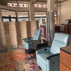 PUSH IV & Wellness Lounge - Comfortable recliners to relax in while you are viewing Cheyenne Depot Plaza.