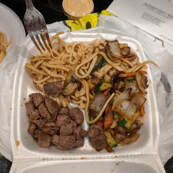 Hibachi Express - Hibachi filet mignon with noodles and extra vegetables (takeout) - Japanese Near Me - Richmond, Virginia Hibachi Express - Hibachi filet mignon with noodles and extra vegetables (takeout) - Japanese Near Me - Richmond, Virginia