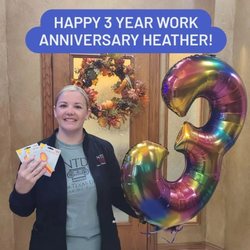 North Texas Dental - We're celebrating a work anniversary! Happy 3 Year Work Anniversary Heather!