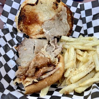 Wild Bill's Smokey Meats - Tri tip brisket...Fail. Does that look like it's worth $17?! - Caterers Near Me Wild Bill's Smokey Meats - Tri tip brisket...Fail. Does that look like it's worth $17?! - Caterers Near Me