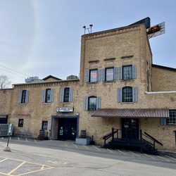 Stone Arch Brewpub - Exterior at lunch time in February. Cool history.