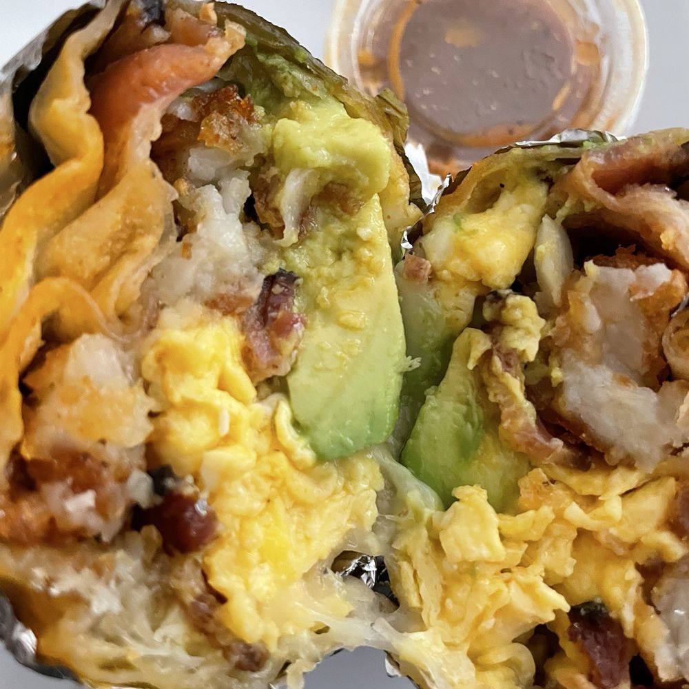 Céleste - Breakfast Burrito with bacon - Wine Bars Near Me - San Francisco, California Céleste - Breakfast Burrito with bacon - Wine Bars Near Me - San Francisco, California