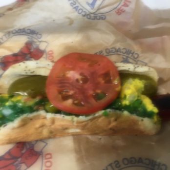 Gold Coast Dogs - Below par with other Chicago dogs; in part because the dog is charred, not boiled! - Hot Dogs Near Me - Chicago, Illinois