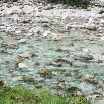 Grassl Enzianbrennerei - Amazing clear stream behind the distillery. - Beer, Wine & Spirits Near Me - Berchtesgaden, BY