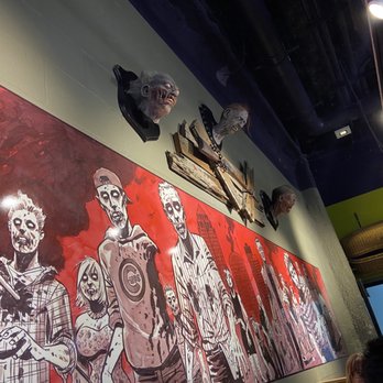 Zombie Burger + Bird - Inside- zombie themed - Burgers Near Me - Des Moines, Iowa Zombie Burger + Bird - Inside- zombie themed - Burgers Near Me - Des Moines, Iowa