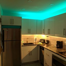 Freshly renovated! Very cool mood lighting.... You can set the color! (Bonus if you can find the silverware drawer) Freshly renovated! Very cool mood lighting.... You can set the color! (Bonus if you can find the silverware drawer)