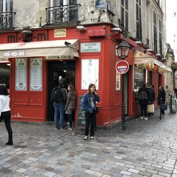 Mi Va Mi - Small place tucked away in a small cross cobbled cross street in Paris. - Middle Eastern Near Me - Paris, 75