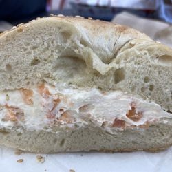 Bagel Boss - Carle Place - Awesome lox spread.