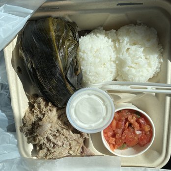 Laverne's - Laulau and Kalua pig plate - Food Trucks Near Me - Waipahu, Hawaii Laverne's - Laulau and Kalua pig plate - Food Trucks Near Me - Waipahu, Hawaii