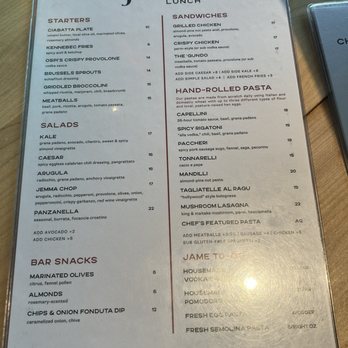 Jame Enoteca - Lunch menu - Italian Near Me - El Segundo, California Jame Enoteca - Lunch menu - Italian Near Me - El Segundo, California