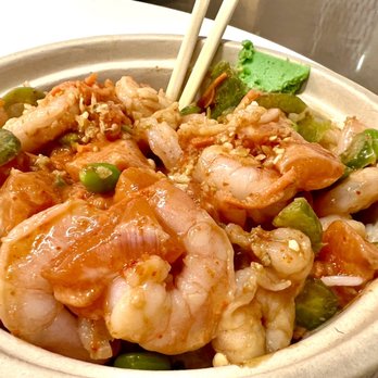 Poke Parlor - BYOB bowl with FRESH salmon, shrimp, pineapple, edamame, habanero sauce, house shoyu, and unagi ! - Seafood Near Me - Oakland, California Poke Parlor - BYOB bowl with FRESH salmon, shrimp, pineapple, edamame, habanero sauce, house shoyu, and unagi ! - Seafood Near Me - Oakland, California