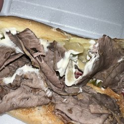 Breezy Heights Tavern - "steak" hoagie. that's lunch meat.