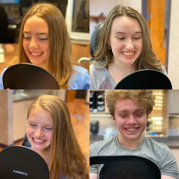 Roeder Orthodontics - 4 happy Roeder Orthodontics patients seeing their new smiles for the first time! - Orthodontists Near Me - Asheville, North Carolina Roeder Orthodontics - 4 happy Roeder Orthodontics patients seeing their new smiles for the first time! - Orthodontists Near Me - Asheville, North Carolina