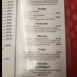 Hole Lotta Subs - Good specials!