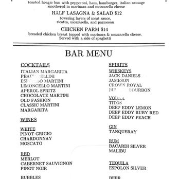 Sorella’s - Menu - Pizza Near Me - Wharton, Texas