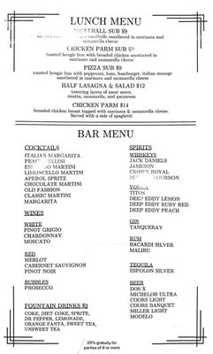 Menu photo 1 Sorella’s Wharton, TX