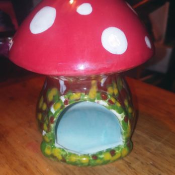 The Mud Mill - My little mushroom house turned out so cute! - Paint-Your-Own Pottery Near Me - Lodi, California
