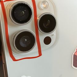 RepairALL Phone Repair - The lenses in red are the ones RepairAll did a terrible job replacing for $80. iPhone 15 Pro Max