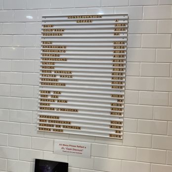 Constellation Coffee - Menu - Coffee & Tea Near Me - La Cañada Flintridge, California