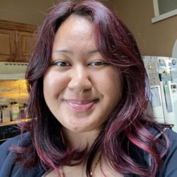 Jovana Salon - Day after 2024 appointment and my hair kept its shine and shape!