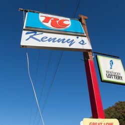 Kenny's Gas & Grocery - Highway sign